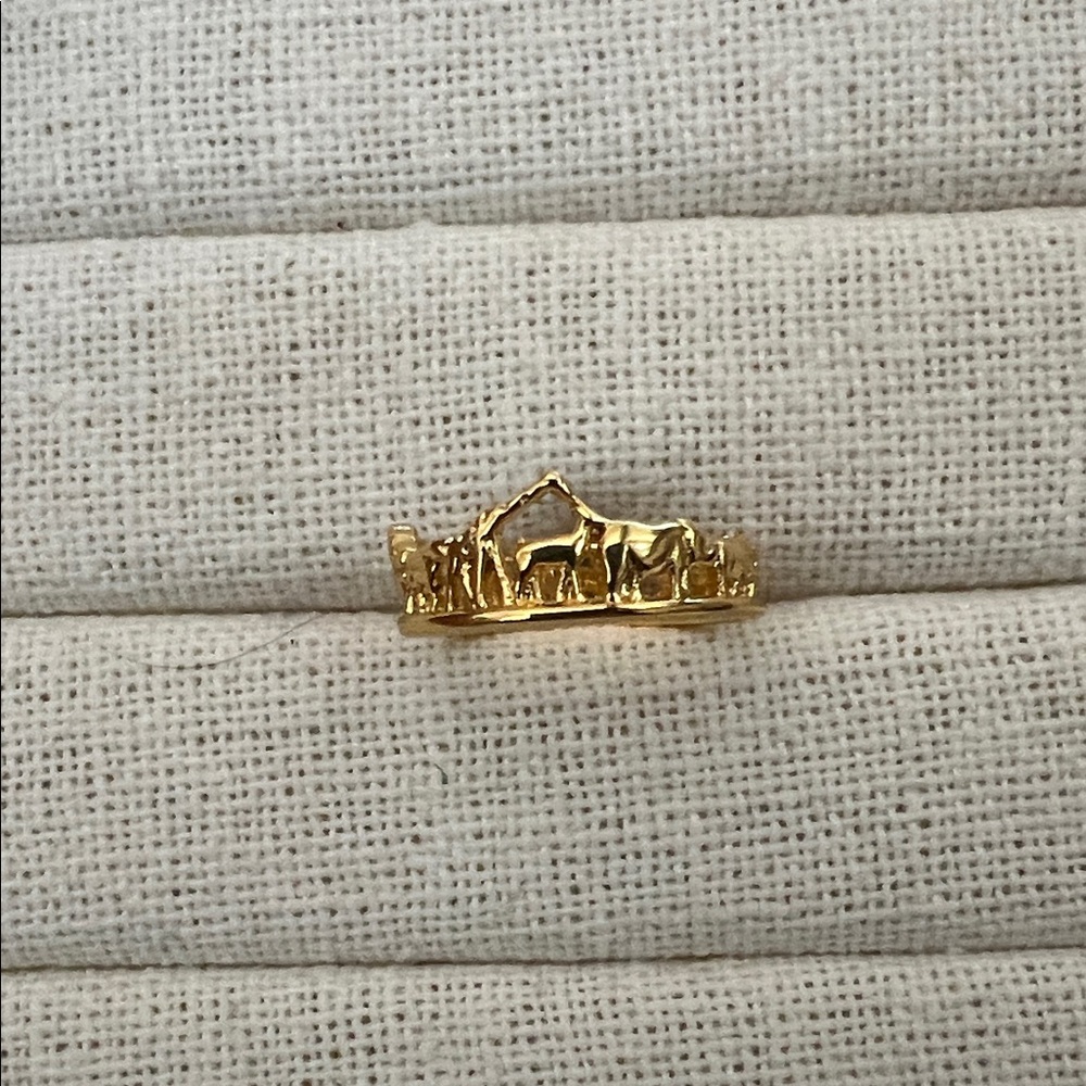 Pandora The Lion King Ring in 14k Gold-plated Size 7